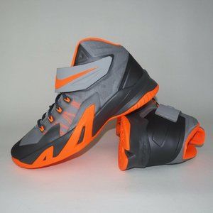 Nike Kids' Gray and Orange Athletic Shoes
